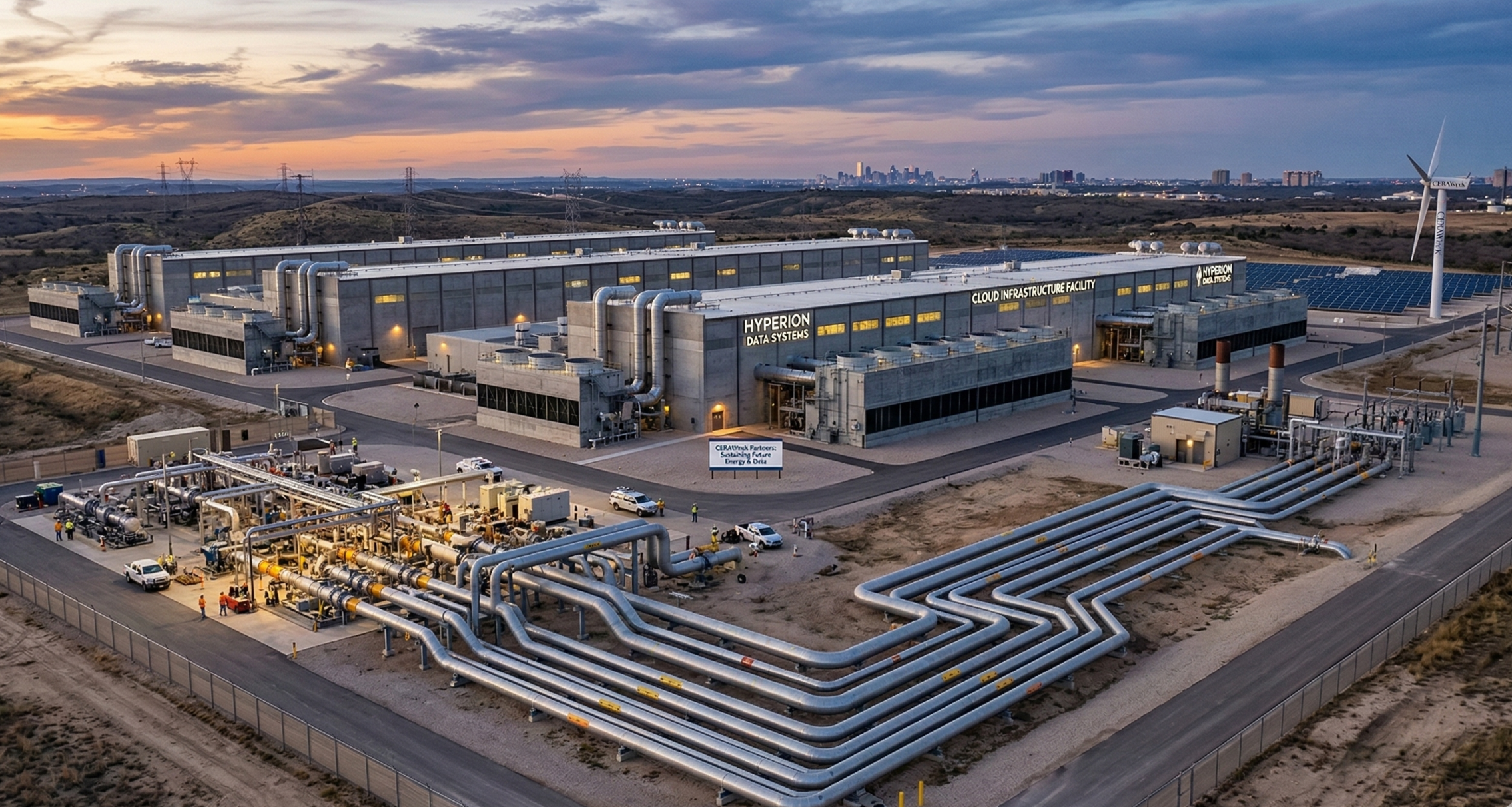data centers Alberta and Permian gas-fired power generation